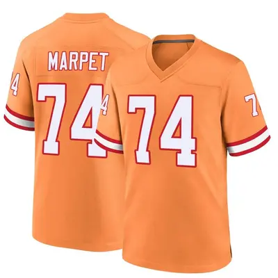 Men's Ali Marpet Tampa Bay Buccaneers Throwback Jersey - Orange Game