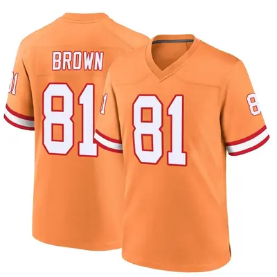 Men's Antonio Brown Tampa Bay Buccaneers Throwback Jersey - Orange Game