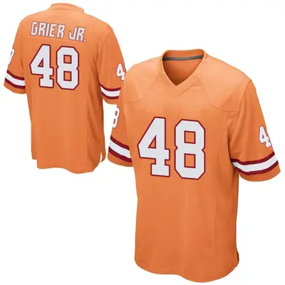 Men's Antonio Grier Jr. Tampa Bay Buccaneers Alternate Jersey - Orange Game