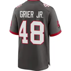 Men's Antonio Grier Jr. Tampa Bay Buccaneers Pewter Alternate Jersey - Game