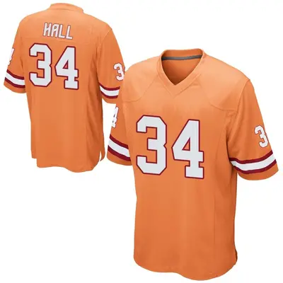 Men's Bryce Hall Tampa Bay Buccaneers Alternate Jersey - Orange Game