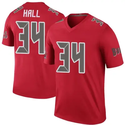 Men's Bryce Hall Tampa Bay Buccaneers Color Rush Jersey - Red Legend