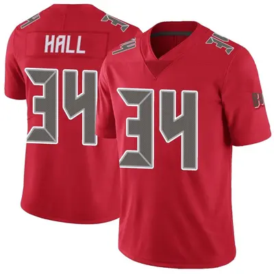 Men's Bryce Hall Tampa Bay Buccaneers Color Rush Jersey - Red Limited