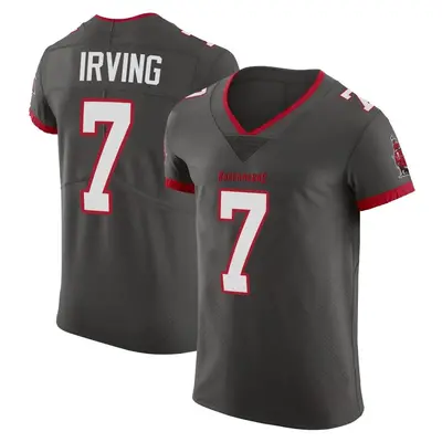 Men's Bucky Irving Tampa Bay Buccaneers Pewter Alternate Vapor Jersey - Elite