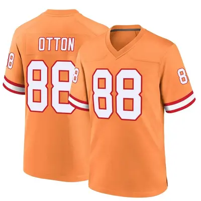 Men's Cade Otton Tampa Bay Buccaneers Throwback Jersey - Orange Game