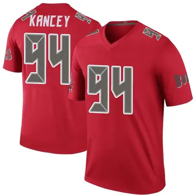 Men's Calijah Kancey Tampa Bay Buccaneers Color Rush Jersey - Red Legend