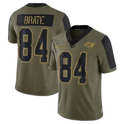 Men's Cameron Brate Tampa Bay Buccaneers 2021 Salute To Service Jersey - Olive Limited