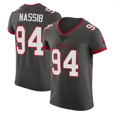 Men's Carl Nassib Tampa Bay Buccaneers Pewter Alternate Vapor Jersey - Elite