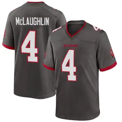 Men's Chase McLaughlin Tampa Bay Buccaneers Pewter Alternate Jersey - Game