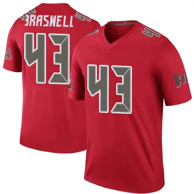 Men's Chris Braswell Tampa Bay Buccaneers Color Rush Jersey - Red Legend