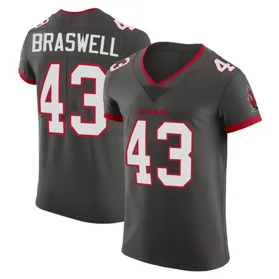 Men's Chris Braswell Tampa Bay Buccaneers Pewter Alternate Vapor Jersey - Elite