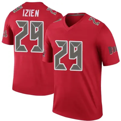 Men's Christian Izien Tampa Bay Buccaneers Color Rush Jersey - Red Legend