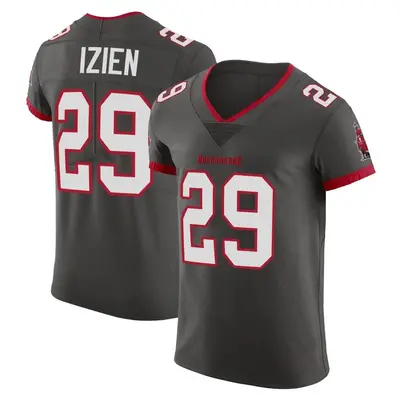 Men's Christian Izien Tampa Bay Buccaneers Pewter Alternate Vapor Jersey - Elite