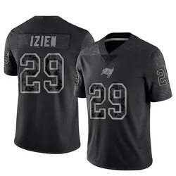 Men's Christian Izien Tampa Bay Buccaneers Reflective Jersey - Black Limited