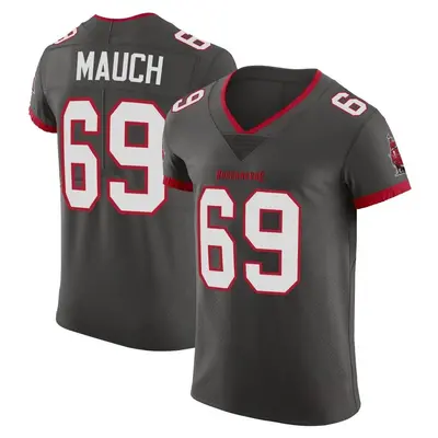 Men's Cody Mauch Tampa Bay Buccaneers Pewter Alternate Vapor Jersey - Elite