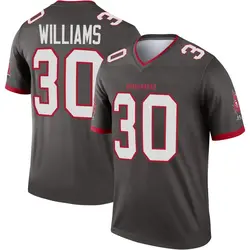 Men's D.J. Williams Tampa Bay Buccaneers Pewter Alternate Jersey - Legend