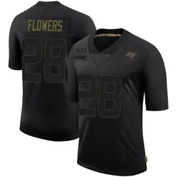 Men's Dallis Flowers Tampa Bay Buccaneers 2020 Salute To Service Jersey - Black Limited