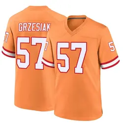 Men's Daniel Grzesiak Tampa Bay Buccaneers Throwback Jersey - Orange Game