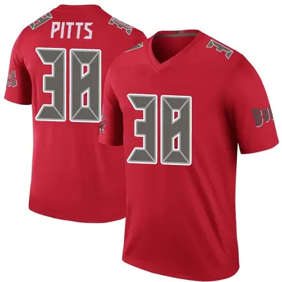 Men's Derrek Pitts Tampa Bay Buccaneers Color Rush Jersey - Red Legend