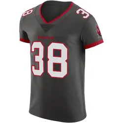 Men's Derrek Pitts Tampa Bay Buccaneers Pewter Alternate Vapor Jersey - Elite