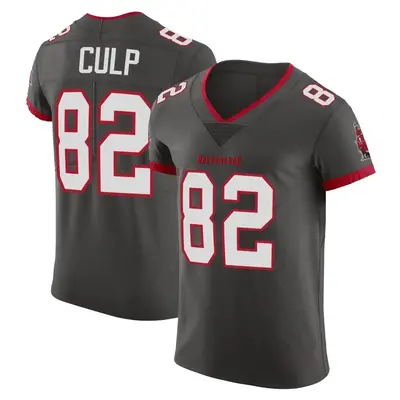 Men's Devin Culp Tampa Bay Buccaneers Pewter Alternate Vapor Jersey - Elite