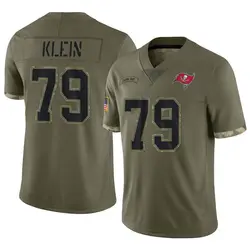 Men's Elijah Klein Tampa Bay Buccaneers 2022 Salute To Service Jersey - Olive Limited