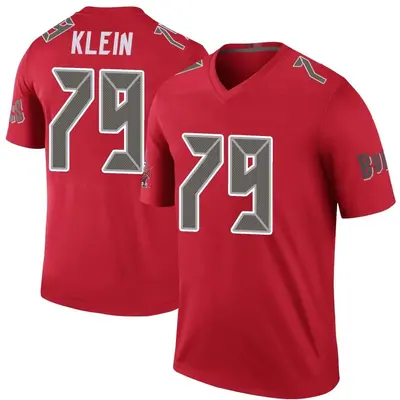 Men's Elijah Klein Tampa Bay Buccaneers Color Rush Jersey - Red Legend