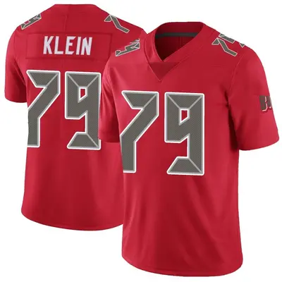 Men's Elijah Klein Tampa Bay Buccaneers Color Rush Jersey - Red Limited