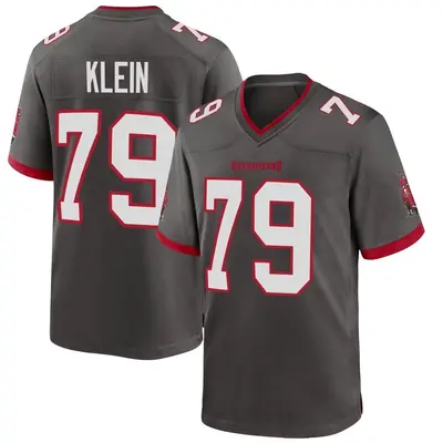 Men's Elijah Klein Tampa Bay Buccaneers Pewter Alternate Jersey - Game