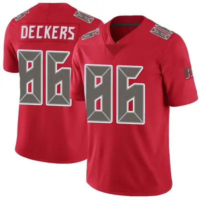 Men's Evan Deckers Tampa Bay Buccaneers Color Rush Jersey - Red Limited