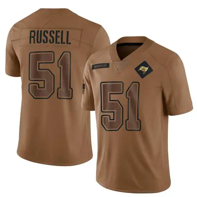 Men's J.J. Russell Tampa Bay Buccaneers 2023 Salute To Service Jersey - Brown Limited