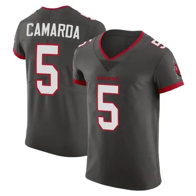 Men's Jake Camarda Tampa Bay Buccaneers Pewter Alternate Vapor Jersey - Elite