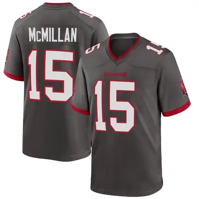 Men's Jalen McMillan Tampa Bay Buccaneers Pewter Alternate Jersey - Game