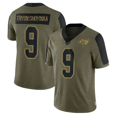 Men's Joe Tryon-Shoyinka Tampa Bay Buccaneers 2021 Salute To Service Jersey - Olive Limited