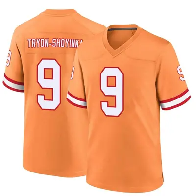 Men's Joe Tryon-Shoyinka Tampa Bay Buccaneers Throwback Jersey - Orange Game