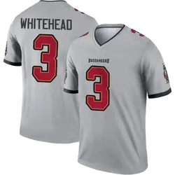 Men's Jordan Whitehead Tampa Bay Buccaneers Inverted Jersey - Gray Legend