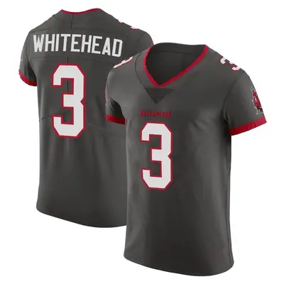 Men's Jordan Whitehead Tampa Bay Buccaneers Pewter Alternate Vapor Jersey - Elite