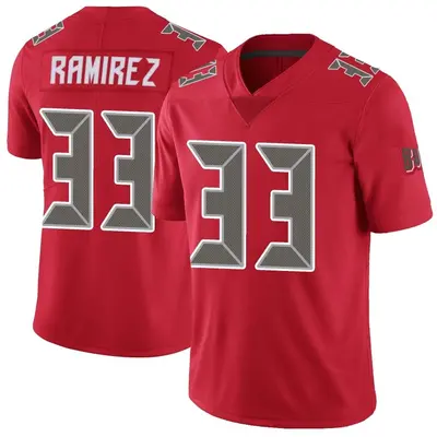 Men's Jose Ramirez Tampa Bay Buccaneers Color Rush Jersey - Red Limited