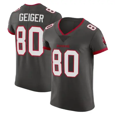 Men's Kaylon Geiger Tampa Bay Buccaneers Pewter Alternate Vapor Jersey - Elite