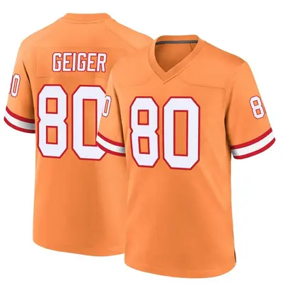 Men's Kaylon Geiger Tampa Bay Buccaneers Throwback Jersey - Orange Game