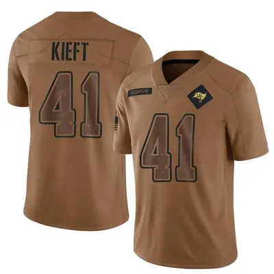 Men's Ko Kieft Tampa Bay Buccaneers 2023 Salute To Service Jersey - Brown Limited