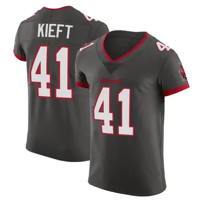 Men's Ko Kieft Tampa Bay Buccaneers Pewter Alternate Vapor Jersey - Elite