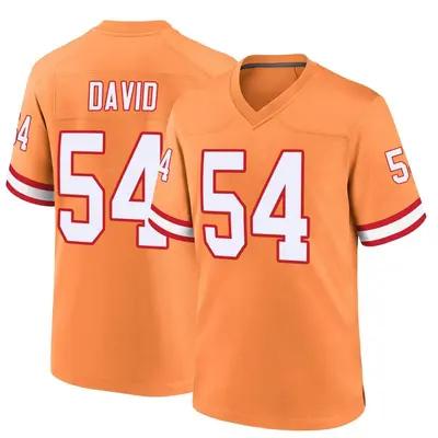 Men's Lavonte David Tampa Bay Buccaneers Throwback Jersey - Orange Game