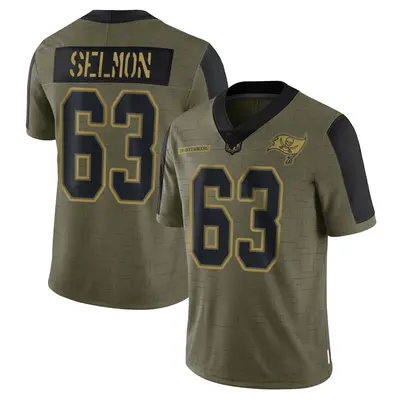 Men's Lee Roy Selmon Tampa Bay Buccaneers 2021 Salute To Service Jersey - Olive Limited