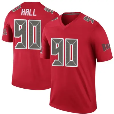 Men's Logan Hall Tampa Bay Buccaneers Color Rush Jersey - Red Legend