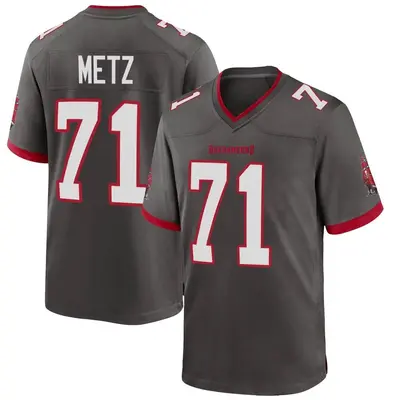 Men's Lorenz Metz Tampa Bay Buccaneers Pewter Alternate Jersey - Game