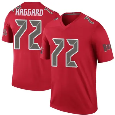 Men's Luke Haggard Tampa Bay Buccaneers Color Rush Jersey - Red Legend