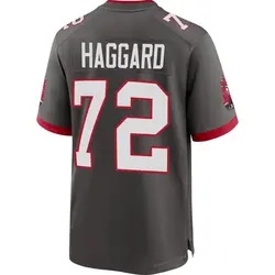 Men's Luke Haggard Tampa Bay Buccaneers Pewter Alternate Jersey - Game