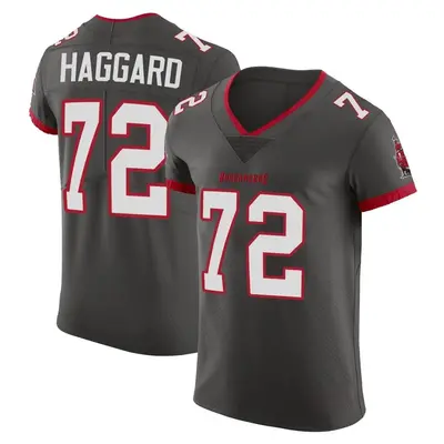 Men's Luke Haggard Tampa Bay Buccaneers Pewter Alternate Vapor Jersey - Elite