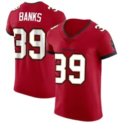 Men's Marcus Banks Tampa Bay Buccaneers Vapor Jersey - Red Elite